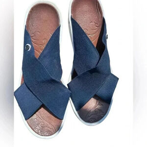 NEW Zees Womens Knockout Blue Sandal, Sz 8.5